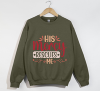 Load image into Gallery viewer, His Mercy Rescues Me - Christian Sweatshirt
