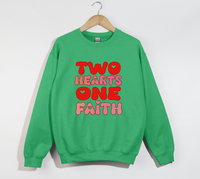Load image into Gallery viewer, Two Hearts One Faith - Sweatshirt
