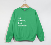 Load image into Gallery viewer, Not Perfect, Just Forgiven - Christian Sweatshirt
