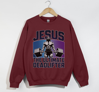 Load image into Gallery viewer, Jesus The Ultimate Deadlifter - Sweatshirt

