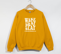 Load image into Gallery viewer, Wake Pray Slay - Christian Sweatshirt
