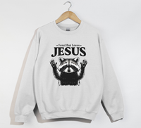 Load image into Gallery viewer, Feral But Loves Jesus - Christian Sweatshirt
