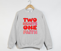 Load image into Gallery viewer, Two Hearts One Faith - Sweatshirt
