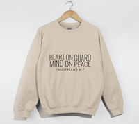 Load image into Gallery viewer, Heart On Guard Mind On Peace - Christian Sweatshirt
