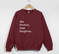 Load image into Gallery viewer, Not Perfect, Just Forgiven - Christian Sweatshirt
