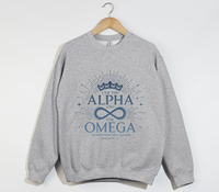 Load image into Gallery viewer, I Am The Alpha And The Omega - Christian Sweatshirt
