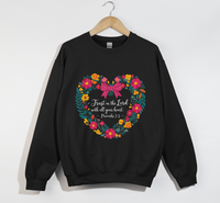 Load image into Gallery viewer, Trust In The Lord With All Your Heart - Christian Sweatshirt
