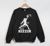 Load image into Gallery viewer, He Is Rizzin&#39; Funny Jesus Meme Sweatshirt
