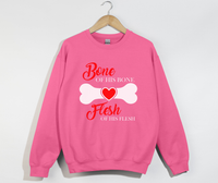 Load image into Gallery viewer, Bone Of His Bone, Flesh Of His Flesh – Christian Sweatshirt
