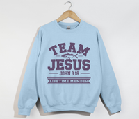 Load image into Gallery viewer, Team Jesus, Lifetime Member - Christian Sweatshirt