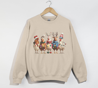 Load image into Gallery viewer, Christmas Chickens Sweatshirt
