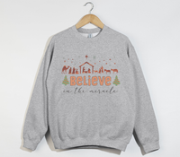 Load image into Gallery viewer, Believe In Miracle - Christmas Holiday Sweatshirt
