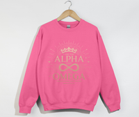Load image into Gallery viewer, I Am The Alpha And The Omega - Christian Sweatshirt
