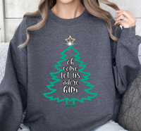Load image into Gallery viewer, Oh Come Let Us Adore Him - Christmas Sweatshirt
