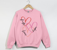 Load image into Gallery viewer, Faith Love Hope - Christian Sweatshirt
