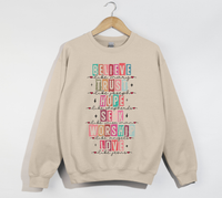 Load image into Gallery viewer, Believe Like Mary, Trust Like Joseph - Christian Sweatshirt