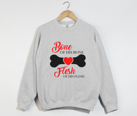 Load image into Gallery viewer, Bone Of His Bone, Flesh Of His Flesh – Christian Sweatshirt

