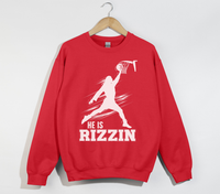 Load image into Gallery viewer, He Is Rizzin&#39; Funny Jesus Meme Sweatshirt
