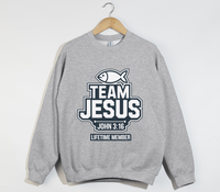 Load image into Gallery viewer, Team Jesus, Lifetime Member - Christian Sweatshirt