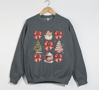 Load image into Gallery viewer, Coquette Christmas Bows - Holiday Sweatshirt
