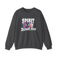 Load image into Gallery viewer, Spirit Lead Me, Christian Sweatshirt, Faith Shirt, Floral Unisex Hummingbird,  Prayer Shirt