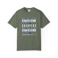 Load image into Gallery viewer, Iron Sharpens Iron - Christian Men Comfort Colors Tee