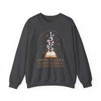 Load image into Gallery viewer, She's Armed and Dangerous, Sword of the Spirit, Christian Women's Sweatshirt, Bible Verse Shirt