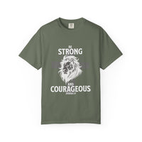 Load image into Gallery viewer, Be Strong And Courageous Christian Men Shirt - Comfort Colors Tee