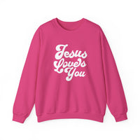 Load image into Gallery viewer, Jesus Loves You, Christian Sweatshirt, Minimalist Christian Gift, Jesus Lover Shirt