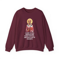 Load image into Gallery viewer, Saint Nicholas Funny Meme Print - Unisex Dark Sweatshirt
