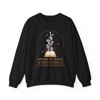 Load image into Gallery viewer, She's Armed and Dangerous, Sword of the Spirit, Christian Women's Sweatshirt, Bible Verse Shirt