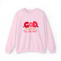 Load image into Gallery viewer, God Is Good All the Time, Christian Sweatshirt, Faith Heart Design Shirt, Valentine Gift For Her