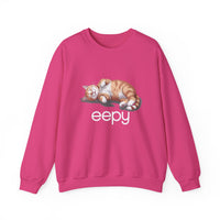 Load image into Gallery viewer, Cute Eepy, Cat Sweatshirt, Cozy Sleeping Cat, Unisex Pullover for Cat Lovers