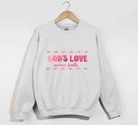 Load image into Gallery viewer, God&#39;s Love Never Fails - Christian Sweatshirt
