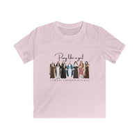 Load image into Gallery viewer, Pray Like a Girl - Catholic Women of Faith with Names - Kid's Tee