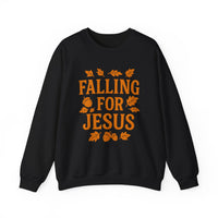 Load image into Gallery viewer, Falling for Jesus - Fall themed Unisex Sweatshirt
