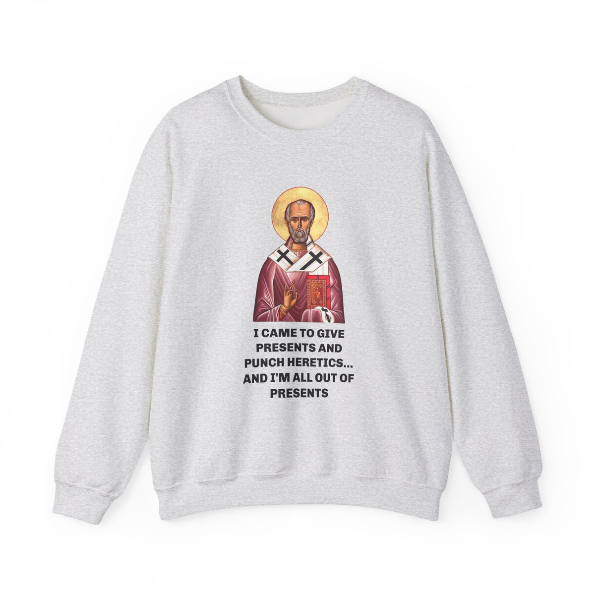 Saint Nicholas Funny Meme Print - Women's Dark Sweatshirt