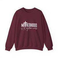 Load image into Gallery viewer, Motherhood is Kingdom Work and my Ministry - Christian Sweatshirt for Mom
