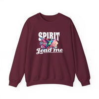 Load image into Gallery viewer, Spirit Lead Me, Christian Sweatshirt, Faith Shirt, Floral Unisex Hummingbird,  Prayer Shirt