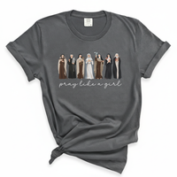 Load image into Gallery viewer, Pray Like a Girl Comfort Colors Soft Women's Tee