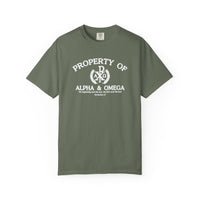 Load image into Gallery viewer, Property Of Alpha &amp; Omega - Comfort Colors Men's Tee