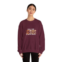 Load image into Gallery viewer, Fall for Jesus Sweatshirt, He Never Leaves, Christian Unisex Faith Pullover
