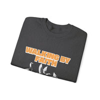 Load image into Gallery viewer, Walking by Faith, Tripping Constantly Sweatshirt, Christian Crewneck, Religious Pullover, Christian Gift, Religious Clothing
