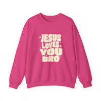 Load image into Gallery viewer, Jesus Loves You Bro, Christian Sweatshirt, Funny Christian Gift, Faith Shirt, Men's Shirt
