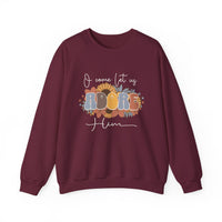 Load image into Gallery viewer, Oh Come Let Us Adore Him, Floral Christian Shirt, Christmas Sweatshirt, Holiday Apparel