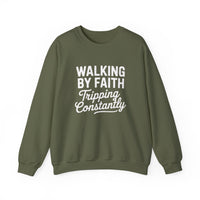 Load image into Gallery viewer, Walking by Faith - Tripping Constantly Sweatshirt
