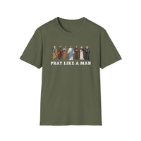 Load image into Gallery viewer, Pray Like A Man, Christian Saints T-shirt, Jesus and Disciples, Faith Shirt, Catholic Easter Church Gift for Men