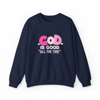 Load image into Gallery viewer, God Is Good All the Time, Christian Sweatshirt, Faith Heart Design Shirt, Valentine Gift For Her