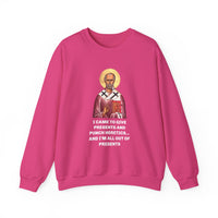 Load image into Gallery viewer, Saint Nicholas Funny Meme Print - Unisex Dark Sweatshirt
