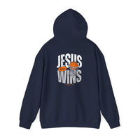 Load image into Gallery viewer, Jesus Always Wins Sweatshirt, 1 Corinthians 15:57, Christian Sweatshirt, Basketball Shirt, Faith Sports, Bible Verse Gift